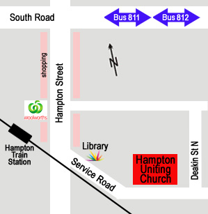 Hampton Uniting Church Map