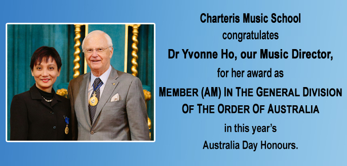 Dr Yvonne Ho with her award Member In The General Division Of The Order Of Australia (AM)